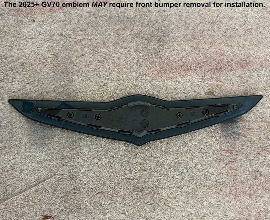 Glossy Black or Carbon Fiber Style Genesis Wing Badges and Emblems (All Generations)