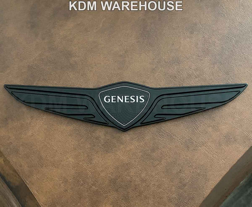 Glossy Black or Carbon Fiber Style Genesis Wing Badges and Emblems (All Generations)