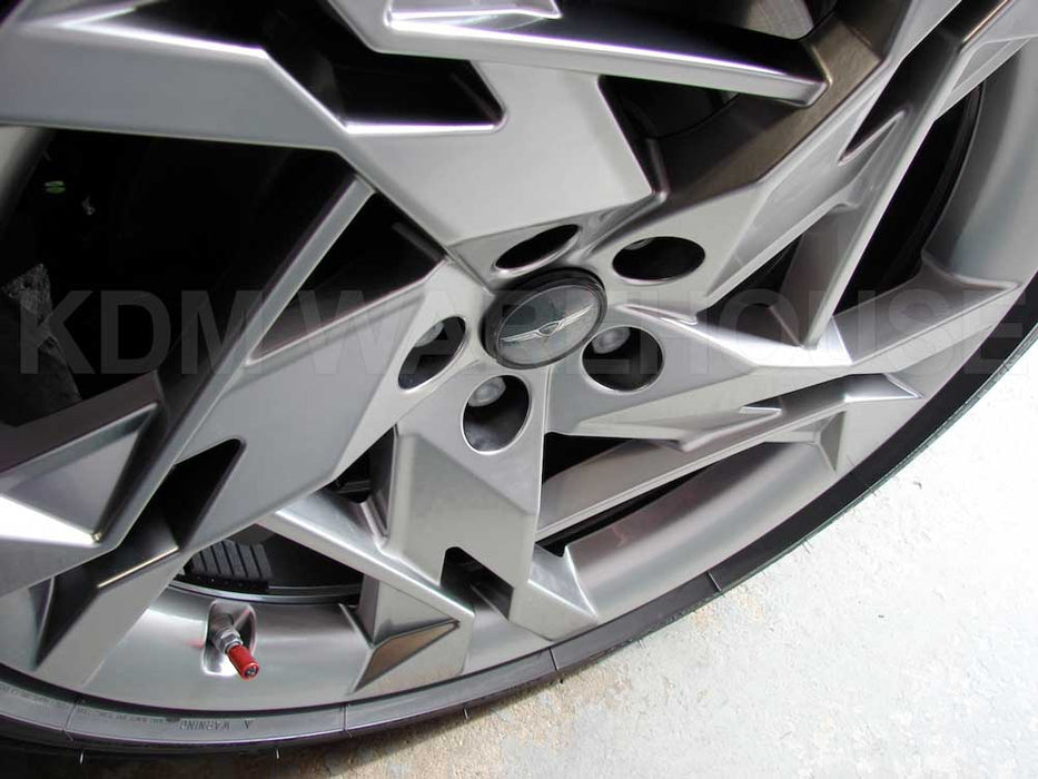 Genesis Floating / Spinning Wheel Center Cap Set