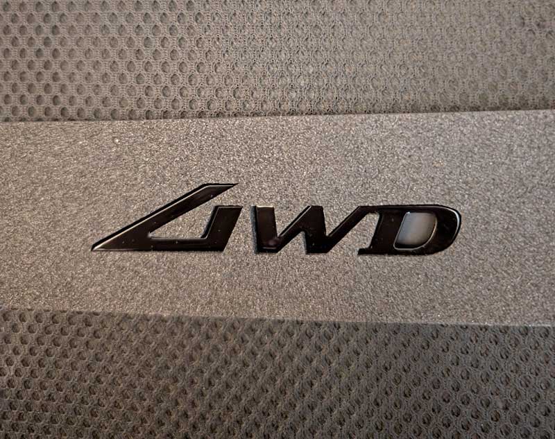 New Style AWD emblem in black