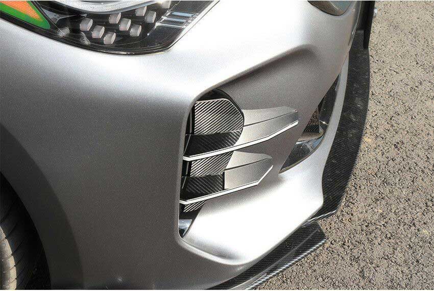 LED Lit Devil’s Claw Fog Light Bumper Canard Set for 2018-2023 Kia Stinger (NOT UK)