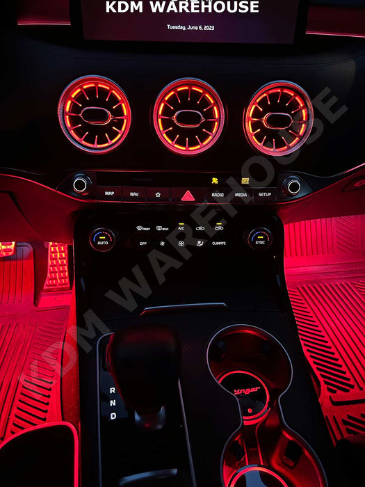 LED Ambient Air Vents Kit RGB Multiple Colors for Kia Stinger