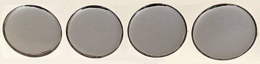 Blackout Wheel Center Cap Overlays (4-Piece Set)