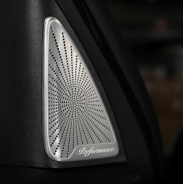 Burmester Style Stainless Steel Palisade Door Speaker Covers