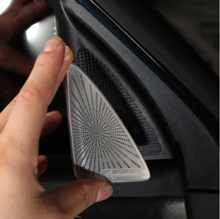 Burmester Style Stainless Steel Palisade Door Speaker Covers