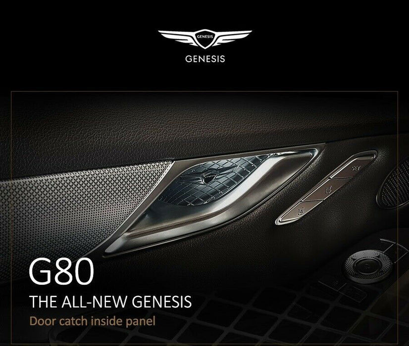 Designer Door Handle Catch Plate Set (4pcs) For 2015+ Genesis Sedan, G70, G80, GV70, GV80