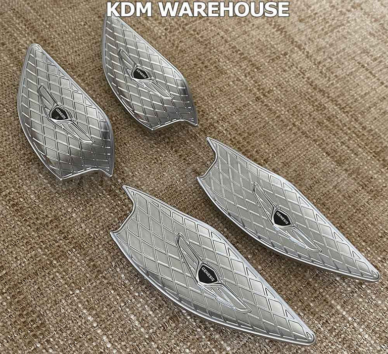 Designer Door Handle Catch Plate Set (4pcs) For 2015+ Genesis Sedan, G70, G80, GV70, GV80