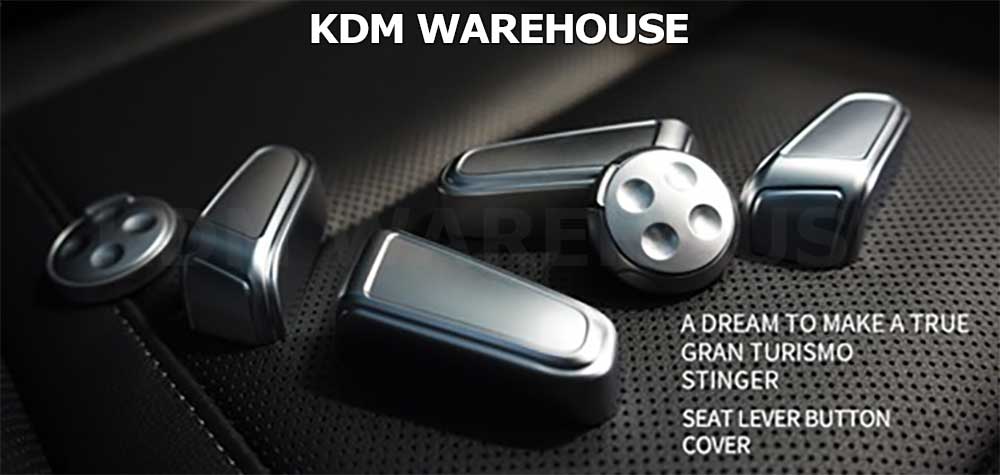 Designer Metallic Seat Lever Cover Set