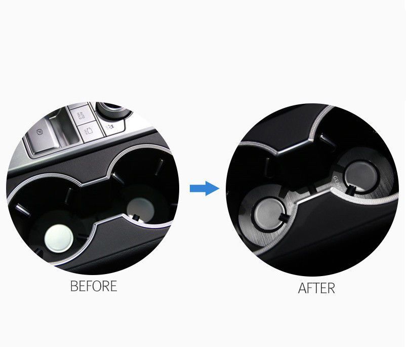 Genesis Aluminum Console Cup Holder 3 Piece Set