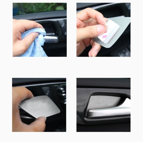 Designer Door Handle Catch Plate Set (4pcs) For 2015+ Genesis Sedan, G70, G80, GV70, GV80