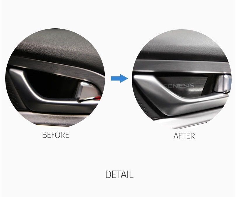 Designer Door Handle Catch Plate Set (4pcs) For 2015+ Genesis Sedan, G70, G80, GV70, GV80