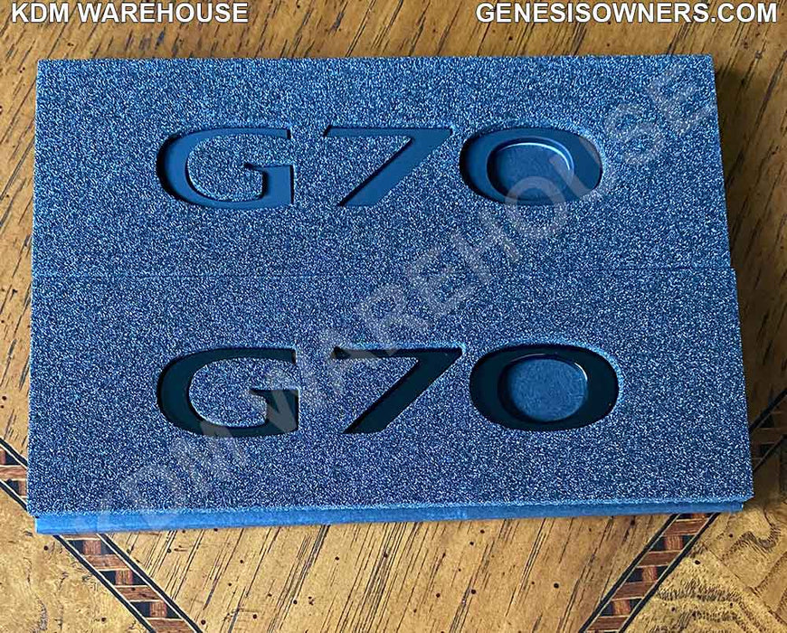 Black Genesis Text Badge Emblems G70, G80, GV70, GV80