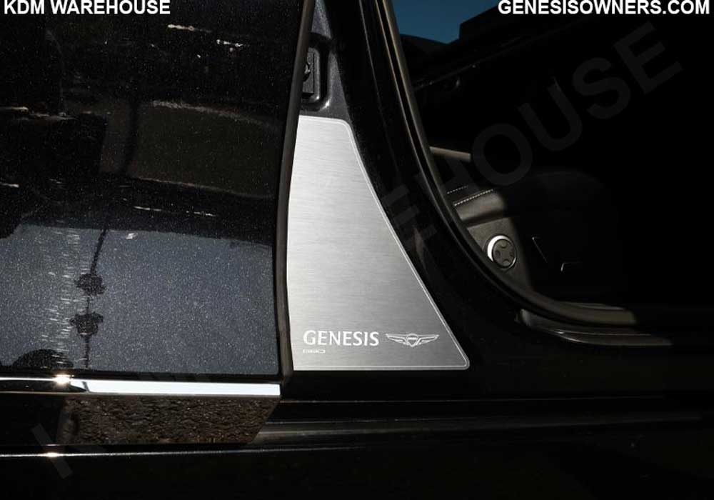 Genesis Brushed Aluminum Inside Door Frame Molding Set (2 pcs)