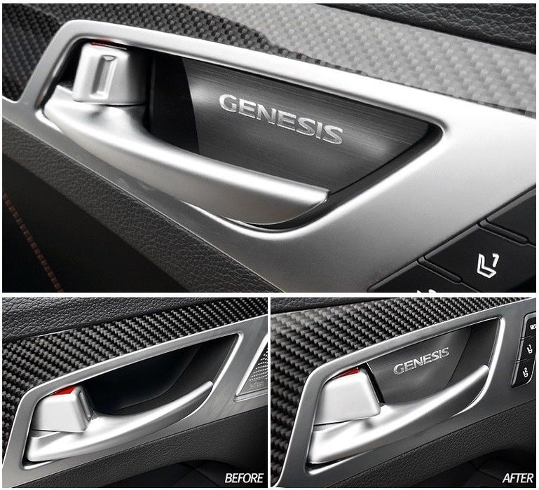 Designer Door Handle Catch Plate Set (4pcs) For 2015+ Genesis Sedan, G70, G80, GV70, GV80