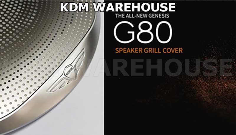 Burmester Style Stainless Steel Genesis Door Speaker Covers for 2021+ G80