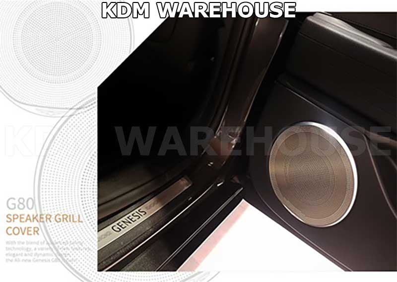 Burmester Style Stainless Steel Genesis Door Speaker Covers for 2021+ G80