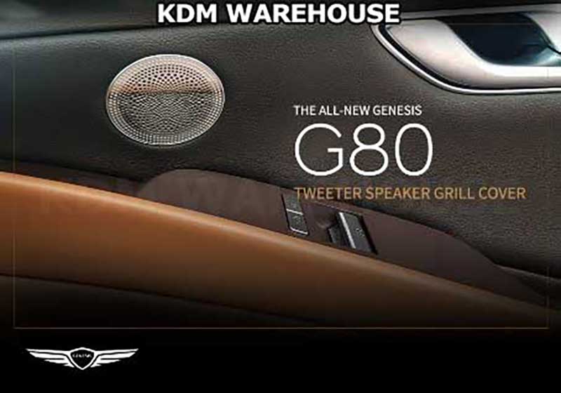 Burmester Style Stainless Steel Genesis Door Speaker Covers for 2021+ G80