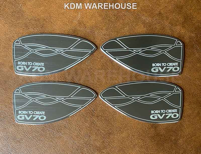 Designer Door Handle Catch Plate Set (4pcs) For 2015+ Genesis Sedan, G70, G80, GV70, GV80