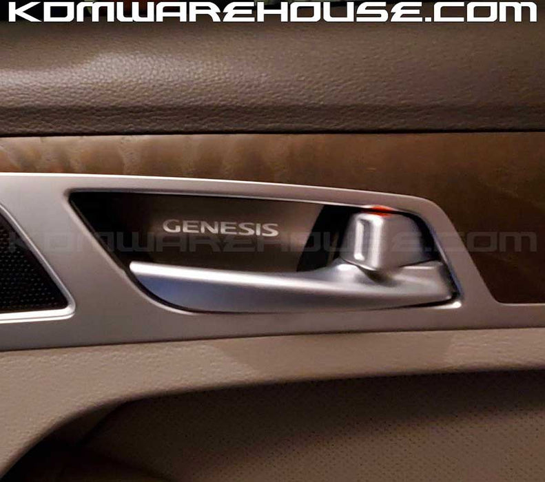 Designer Door Handle Catch Plate Set (4pcs) For 2015+ Genesis Sedan, G70, G80, GV70, GV80