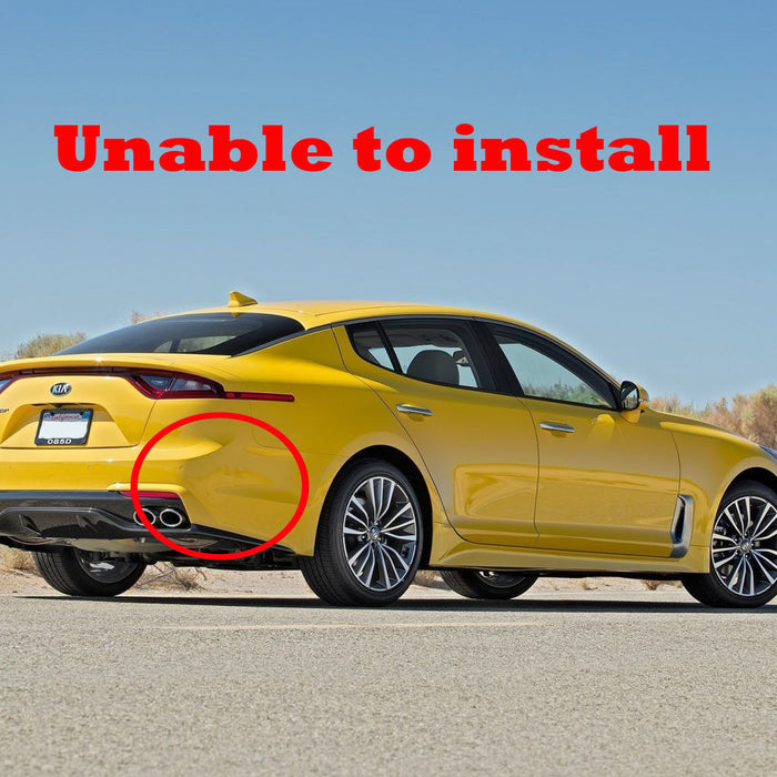 Devil’s Claw Canards Front and/or Rear Canards for 2018-2023 Kia Stinger (NOT UK)