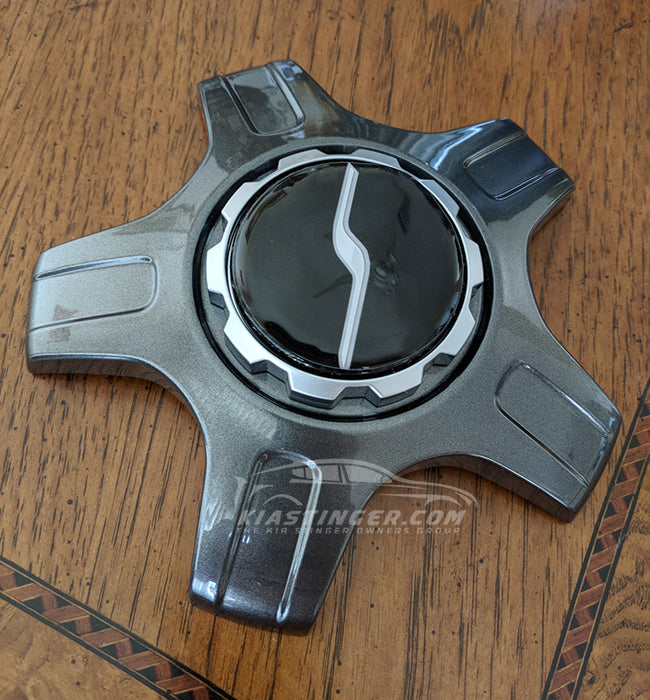 Wheel Center Cap Overlays Set with “Spinning S” Design
