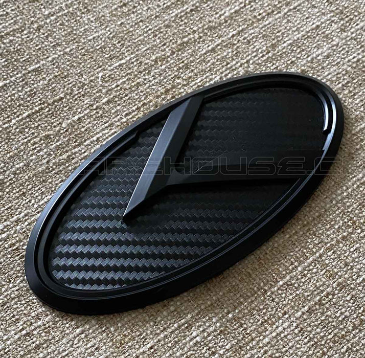 KLexus Front or Rear Badges and Emblems (Black Carbon w/Black)