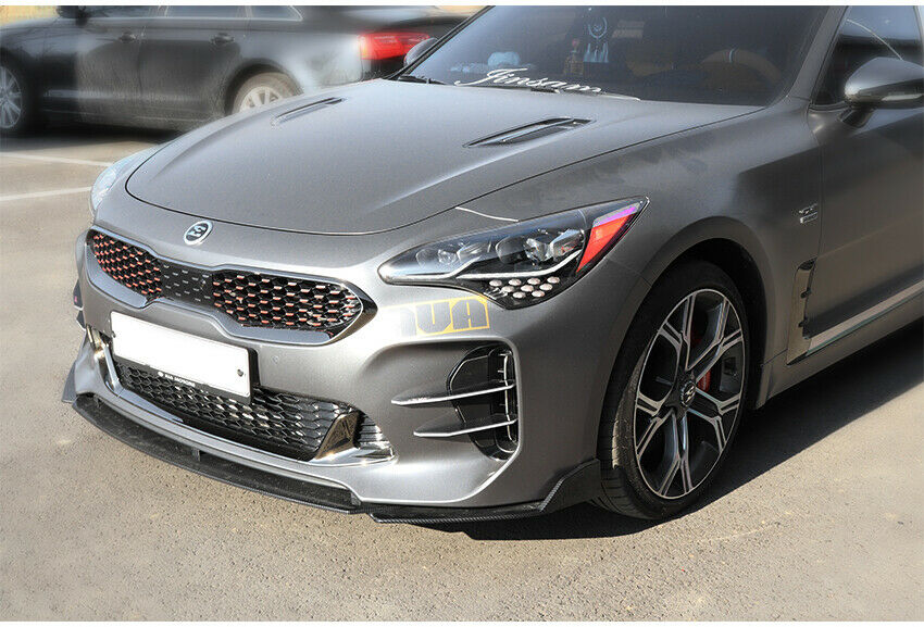 LED Lit Devil’s Claw Fog Light Bumper Canard Set for 2018-2023 Kia Stinger (NOT UK)