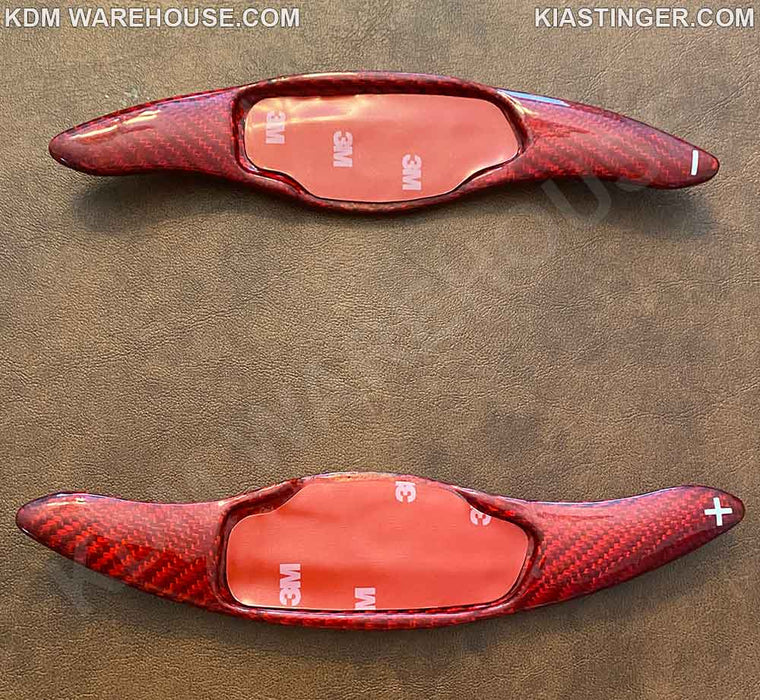 Aluminum or Carbon Fiber Paddle Shifter Extensions for Kia Stinger