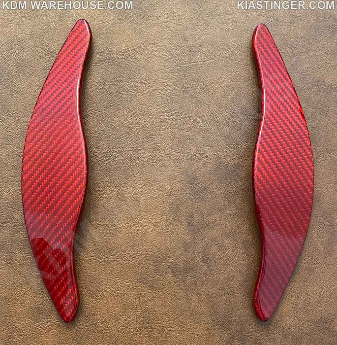Aluminum or Carbon Fiber Paddle Shifter Extensions for Kia Stinger