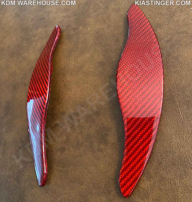 Aluminum or Carbon Fiber Paddle Shifter Extensions for Kia Stinger