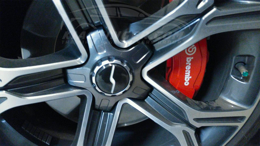 Wheel Center Cap Overlays Set with “Spinning S” Design
