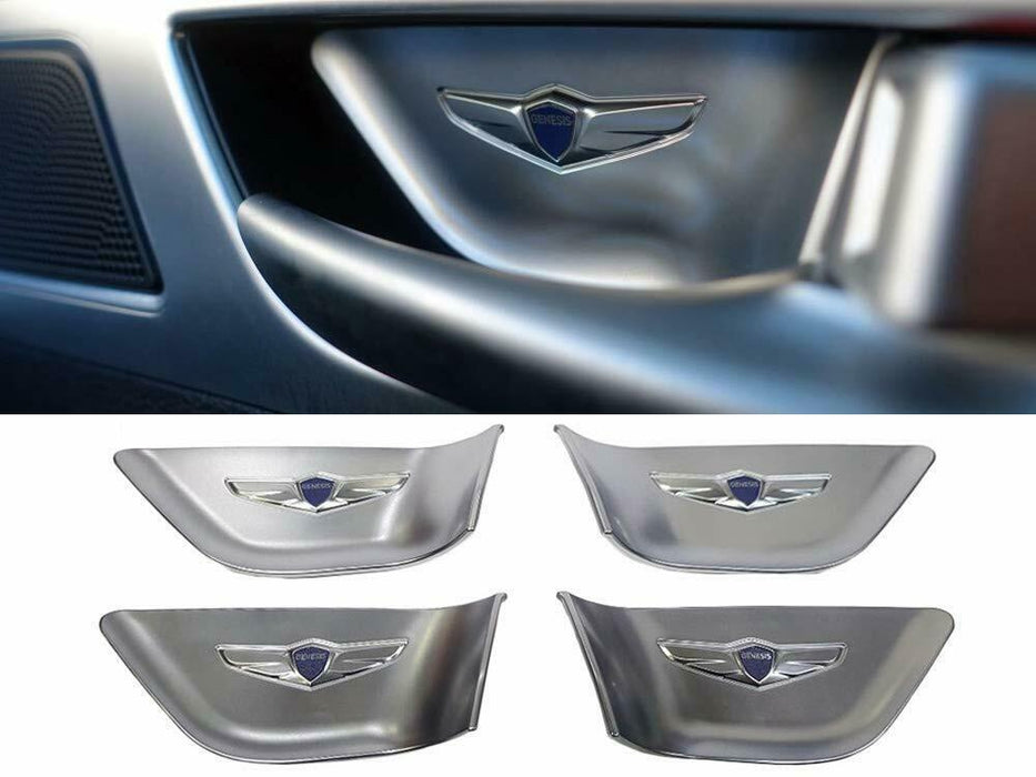 Designer Door Handle Catch Plate Set (4pcs) For 2015+ Genesis Sedan, G70, G80, GV70, GV80