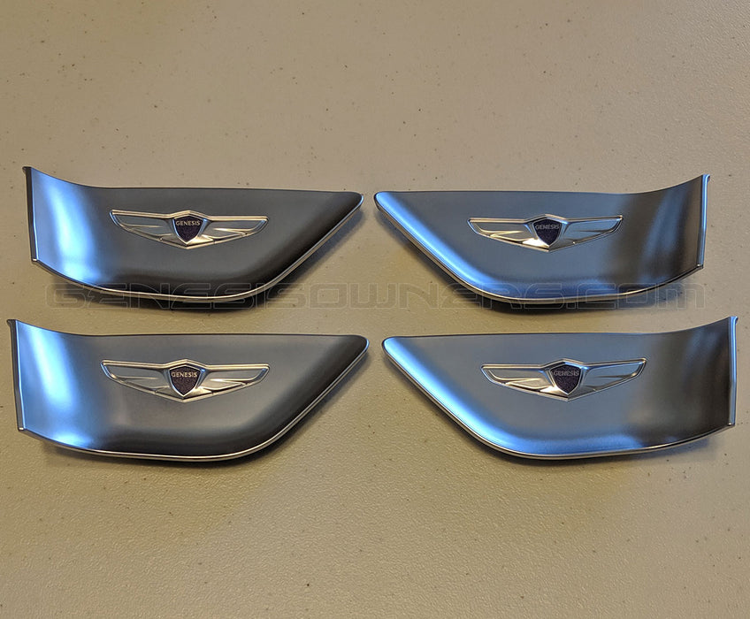 Designer Door Handle Catch Plate Set (4pcs) For 2015+ Genesis Sedan, G70, G80, GV70, GV80