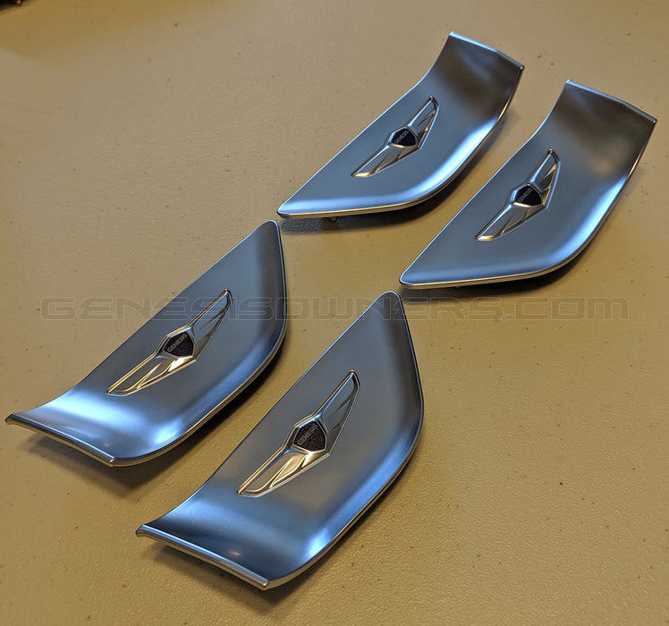 Designer Door Handle Catch Plate Set (4pcs) For 2015+ Genesis Sedan, G70, G80, GV70, GV80