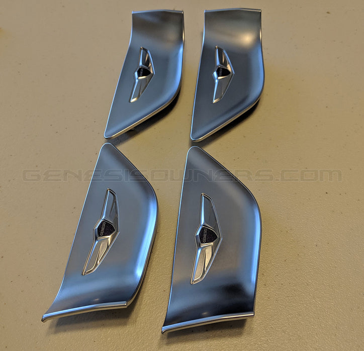 Designer Door Handle Catch Plate Set (4pcs) For 2015+ Genesis Sedan, G70, G80, GV70, GV80