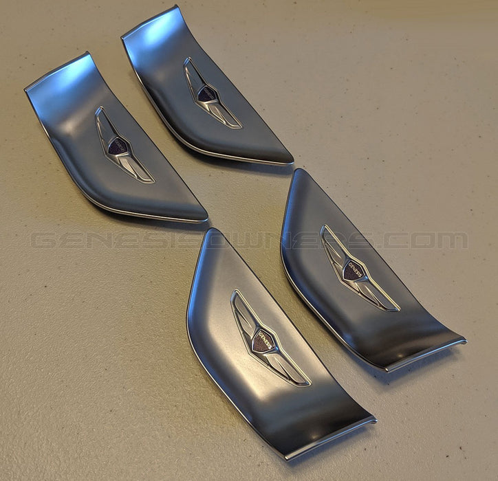 Designer Door Handle Catch Plate Set (4pcs) For 2015+ Genesis Sedan, G70, G80, GV70, GV80