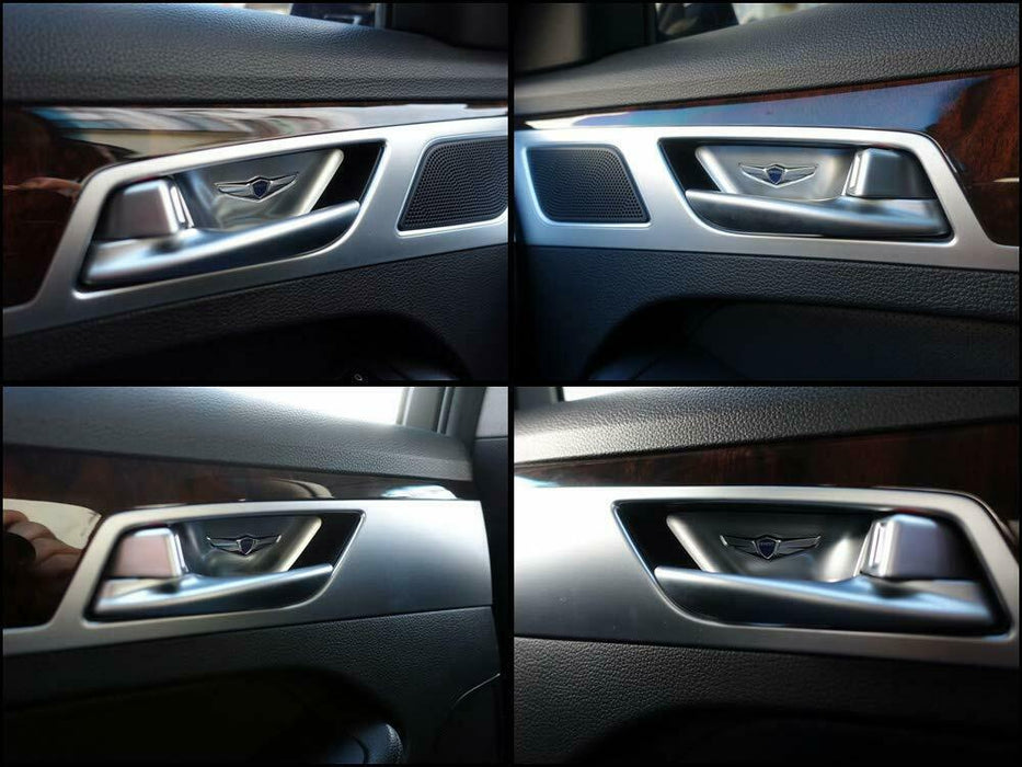Designer Door Handle Catch Plate Set (4pcs) For 2015+ Genesis Sedan, G70, G80, GV70, GV80