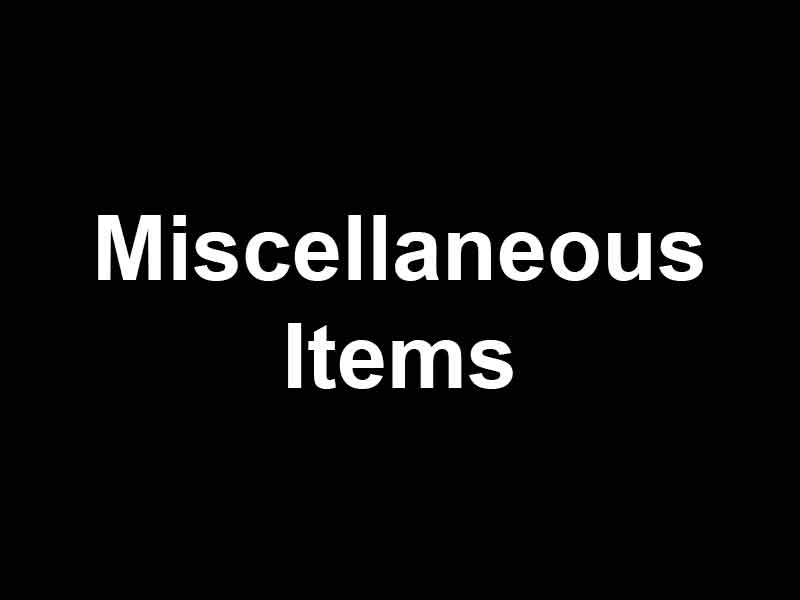 Miscellaneous