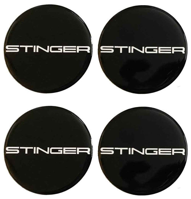 Wheel Center Cap Overlays with “Stinger” Design (4-Piece Set)