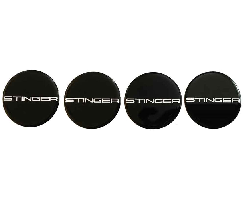 Wheel Center Cap Overlays with “Stinger” Design (4-Piece Set)