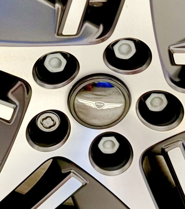 Genesis Floating / Spinning Wheel Center Cap Set