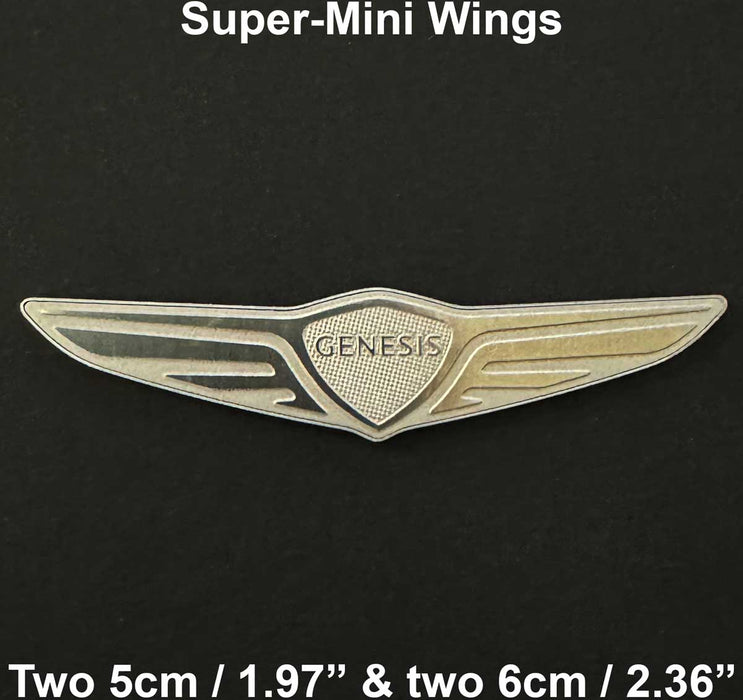 Super Mini Wing Badge/Emblem Set for Genesis vehicles