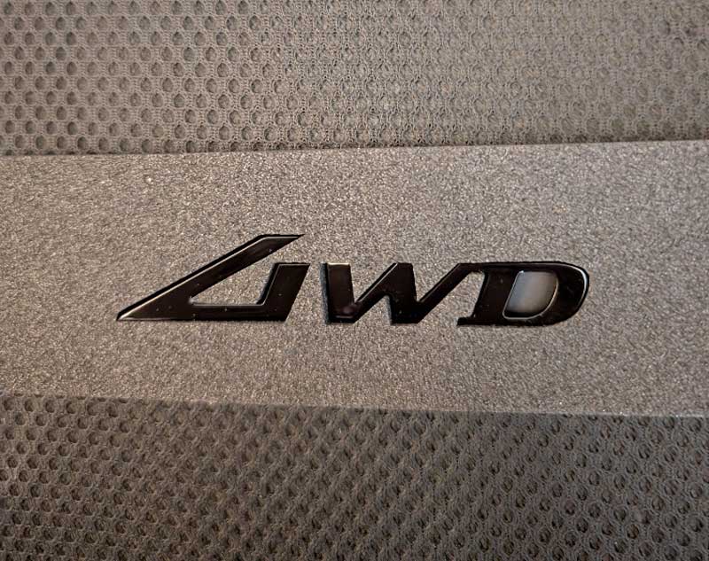 New Style AWD emblem in black