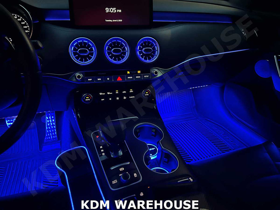 LED Ambient Air Vents Kit RGB Multiple Colors for Kia Stinger