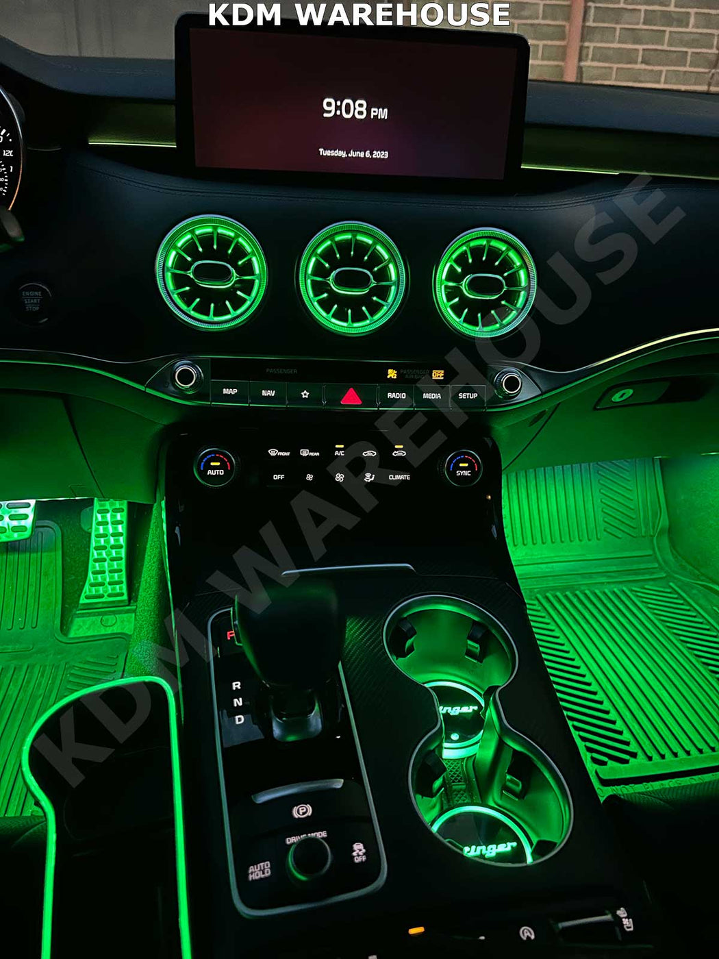 LED Ambient Air Vents Kit RGB Multiple Colors for Kia Stinger — KDM