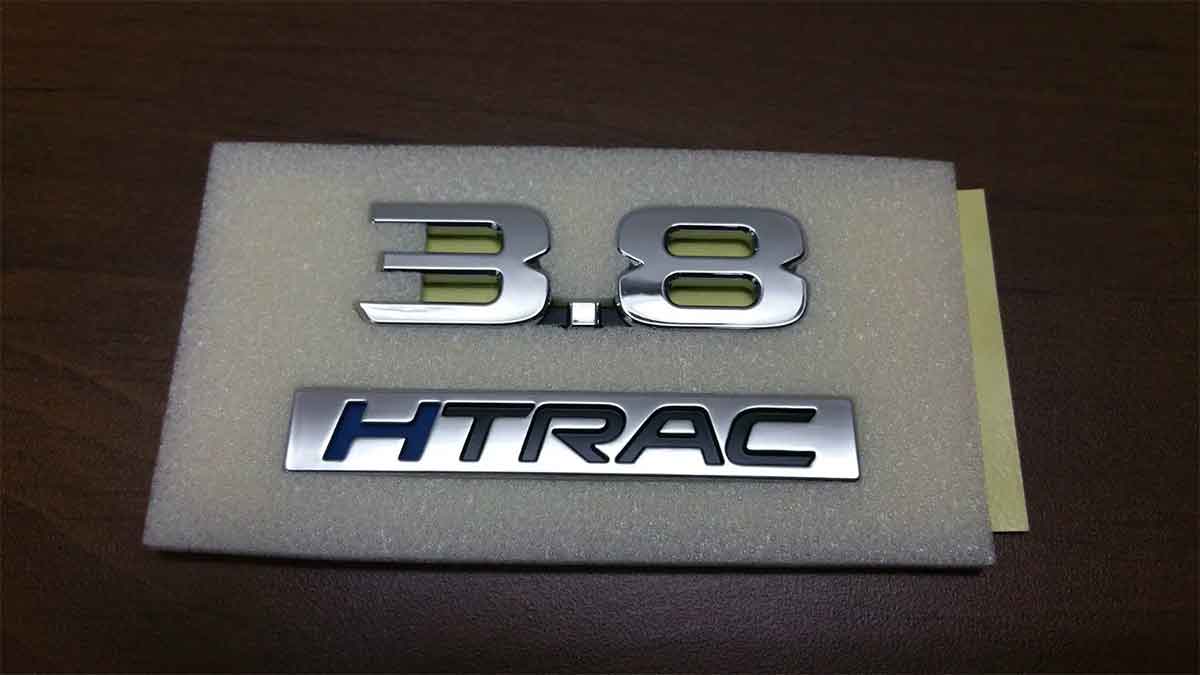 Genesis Motors 3.8 HTRAC Badge