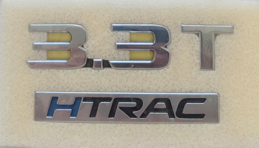 3.3T V6 Turbo Badge in Chrome or Black