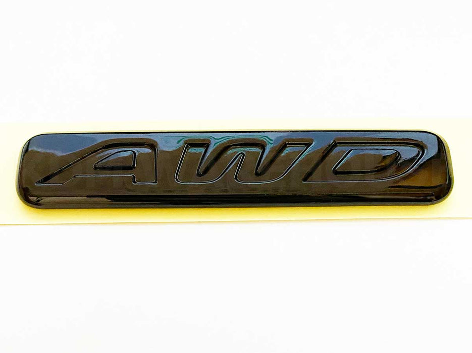 All Wheel Drive (AWD) Badge in Chrome, Black or Carbon Fiber Style