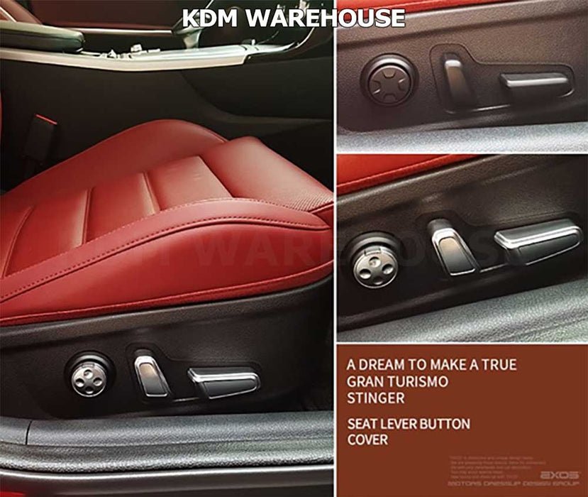 Designer Metallic Seat Lever Cover Set