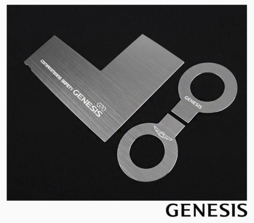 Genesis Aluminum Console Cup Holder 3 Piece Set